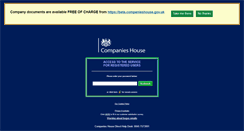 Desktop Screenshot of direct.companieshouse.gov.uk